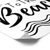 De zomer brengt me naar de strand poster (Hoek)