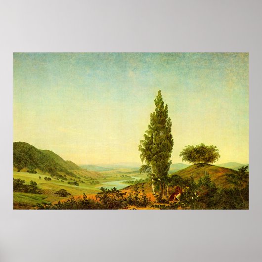 De Zomer, Caspar David Friedrich, Poster (Voorkant)