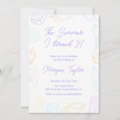 De zomer dat ik 21 jaar werd kaart (Voorkant)