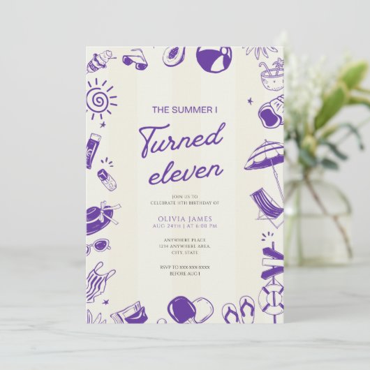 De zomer dat ik elf jaar werd, was ik elf jaar kaart (Staand voorkant)