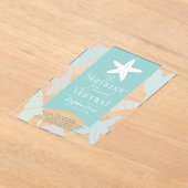 De zomer dat ik gehuwde zeesterren Vrijgezellenfee Acryl Uitnodigingen (Laagn)