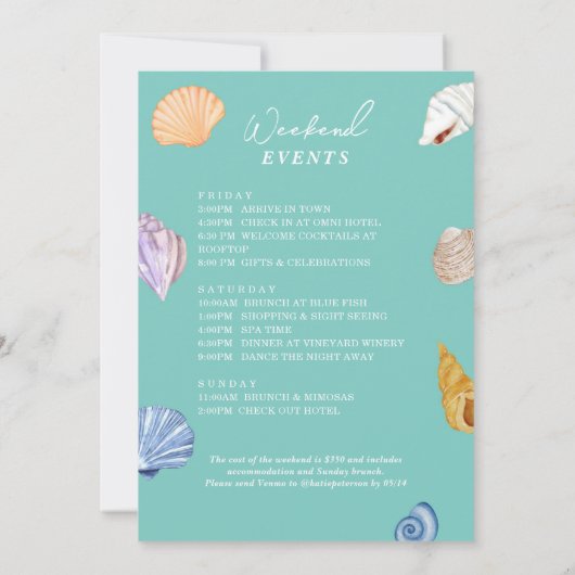 De zomer dat ik getrouwd ben met een vrijgezellenf kaart (Achterkant)