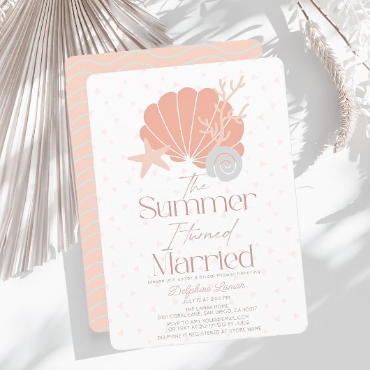 De zomer dat ik getrouwd roze Vrijgezellenfeest Kaart