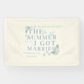 De zomer dat ik trouwde - Coastal Bachelorette Spandoek (Horizontaal)
