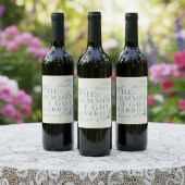 De zomer dat ik trouwde - Coastal Bachelorette Wijn Etiket