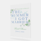 De zomer dat ik trouwde - Coastal Bridal Acryl Bord (Hoek)