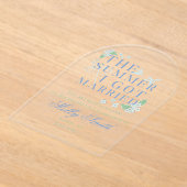 De zomer dat ik trouwde - Kustbruiloft Acryl Uitnodigingen (Laagn)