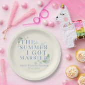 De zomer dat ik trouwde - Kustbruiloft Papieren Bordje (Feest)