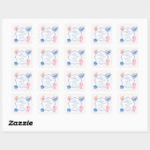 De zomer dat ik twaalf werd Kust 12e verjaardag Vierkante Sticker (Vel)