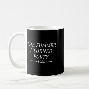 De zomer dat ik veertig werd 40ste verjaardag 1986 koffiemok