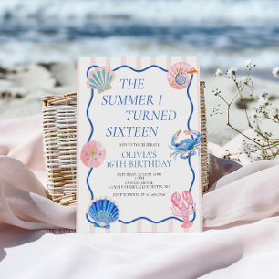 De zomer dat ik zestien werd 16e verjaardag kaart