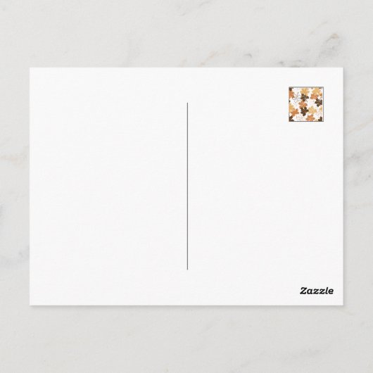 De zomer die in Herfst najaar wordt samengevouwen  Briefkaart (Achterkant)