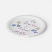 De zomer draaide ik  feestartikelen papieren bordje (Gekanteld)