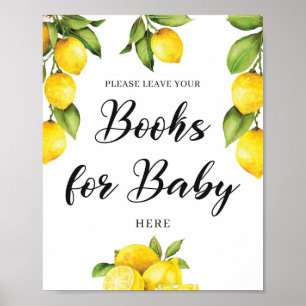 De zomer groet Lemons Boeken voor het teken van de Poster