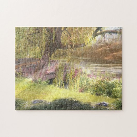 De zomer-herfstbrug van Schotland Legpuzzel (Horizontaal)