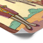 De zomer in Frankrijk Art Deco Poster (Hoek)