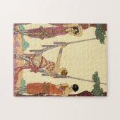 De zomer in Frankrijk Art Deco Puzzle Legpuzzel (Horizontaal)