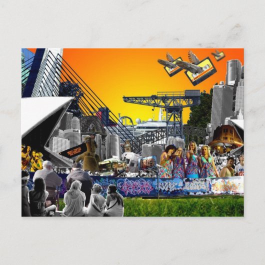 De zomer in Sydney Briefkaart (Voorkant)