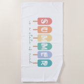 De zomer is een gemoedstoestand - Ice Cream Popsic Strandlaken (Voorkant)