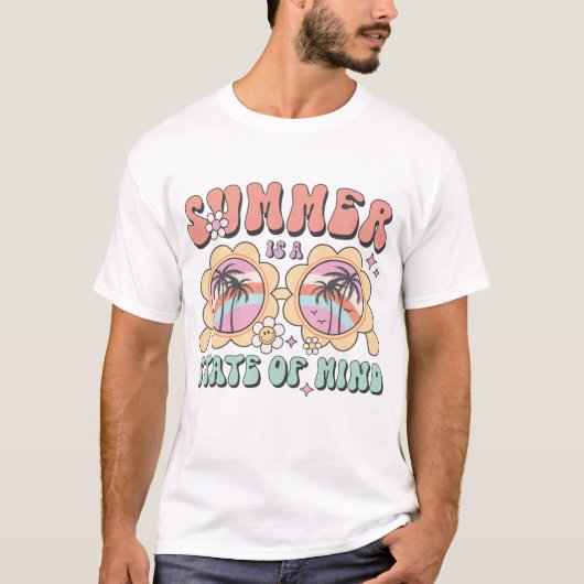 De zomer is een gemoedstoestand t-shirt (Voorkant)