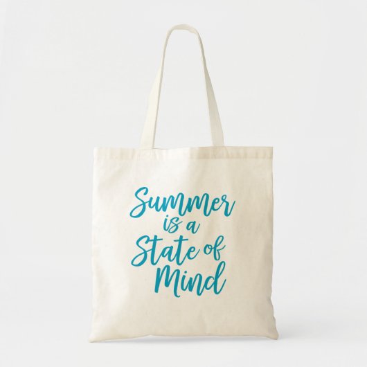 De zomer is een gemoedstoestand. tote bag (Voorkant)