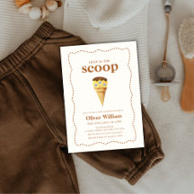 De zomer is het Scoop Ice Cream Baby shower