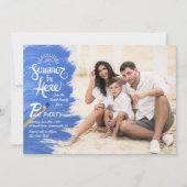 De zomer is hier de Uitnodiging van de Foto (Voorkant)