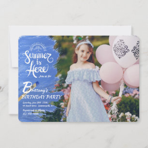 De zomer is hier Foto uitnodiging