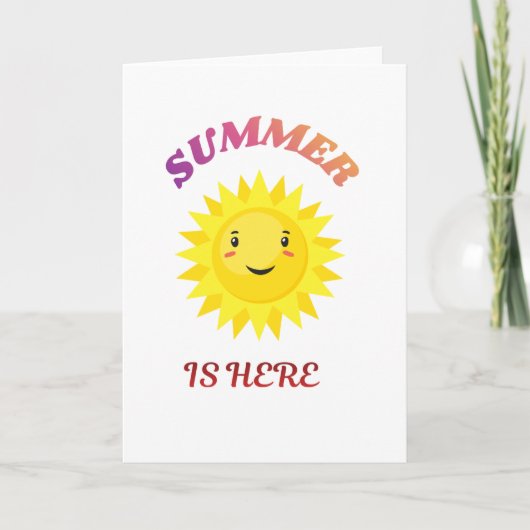 De zomer is hier kaart (Voorkant)