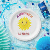 De zomer is hier papieren bordje (Feest)