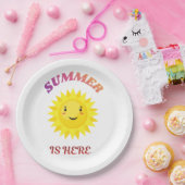 De zomer is hier papieren bordje (Feest)