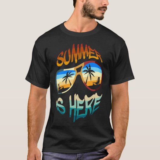 De zomer is hier t-shirt (Voorkant)