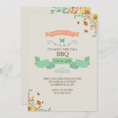 De zomer is hier Uitnodiging (Voorkant / Achterkant)