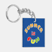 De zomer is leuk sleutelhanger (Voorkant Links)