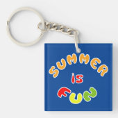 De zomer is leuk sleutelhanger (Voorkant)