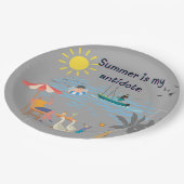 De zomer is mijn tegengif papieren bordje (Gekanteld)