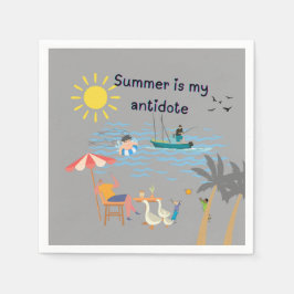 De zomer is mijn tegengif servet