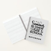 De zomer is voorbij naar school notitieboek (Binnen)
