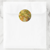 De zomer is weg ronde sticker (Tas)
