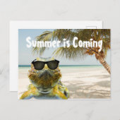 De zomer komt eraan briefkaart (Voorkant / Achterkant)