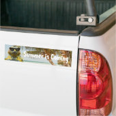 De zomer komt eraan bumpersticker (Op Truck)