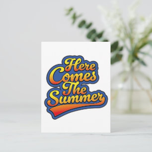 De zomer komt eraan feestdagenkaart