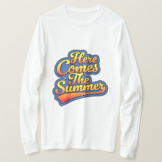 De zomer komt eraan t-shirt (Design voorkant)