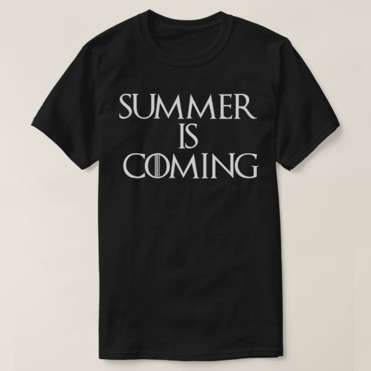 De zomer komt eraan t-shirt (Design voorkant)