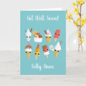 De zomer krijgt snel een ijskaart kaart (Gele Bloem)