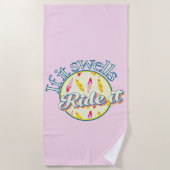 De zomer overleven als het zwelt strandlaken (Voorkant)