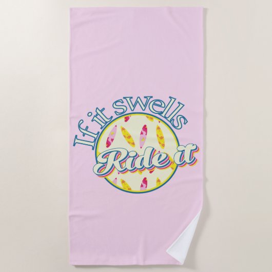 De zomer overleven als het zwelt strandlaken (Voorkant)