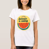 De zomer roept t-shirt (Voorkant)