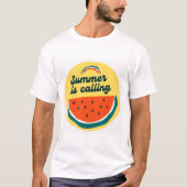 De zomer roept t-shirt (Voorkant)