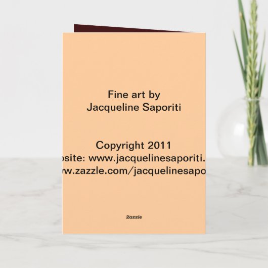 de zomer schoonheden kaart (Achterkant)